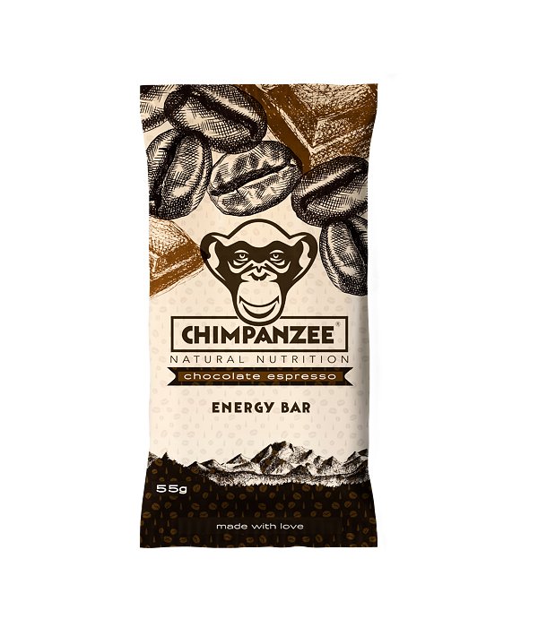 CHIMPANZEE energy bar, Čokoláda - espresso